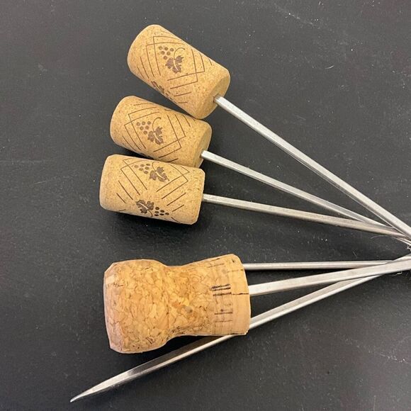 Vintage 1960s Rostfrei Solingen Set of 6 Brass Skewers Spear Fencing Foil - Picture 4 of 7